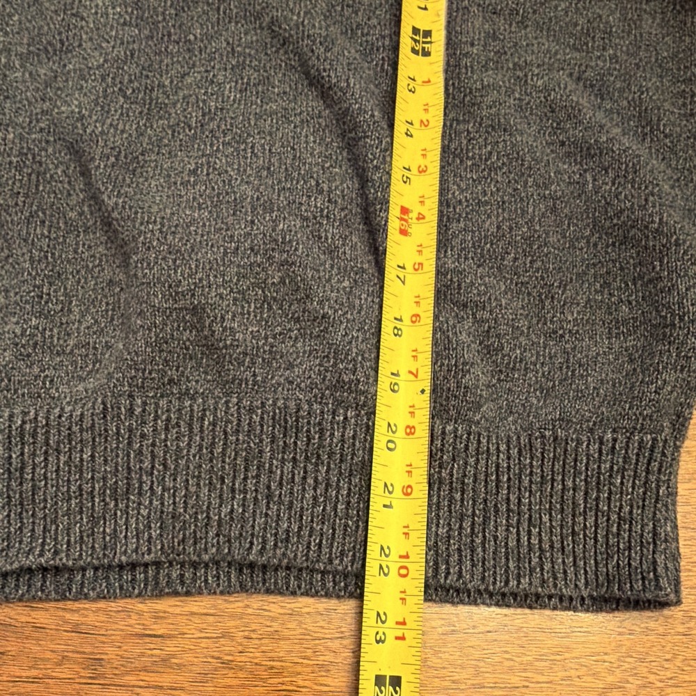 Polo Ralph Lauren Boy's M Gray Knit 1/4 Zip Mock Neck Sweater Preppy Old Money - Picture 9 of 12